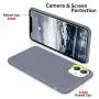SURPHY Silicone Case Compatible with iPhone 11 Case 6.1 inch, Liquid Silicone Full Body Thickening Design Phone Case (with Microfiber Lining) for iPhone 11 6.1 2019, Lavender Gray