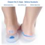 3 Pair Gel Heel Cups Plantar Fasciitis Inserts - Silicone Gel Heel Pads for Heel Pain, Bone Spur & Achilles Pain, Gel Heel Cushions and Cups, Pad & Shock Absorbing Support