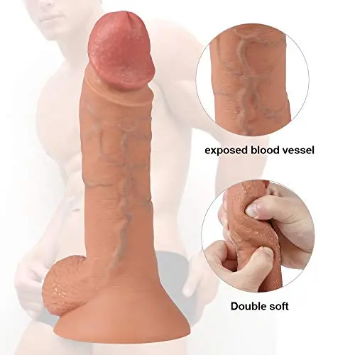 MEIJUNMAWEI Realistic Dìdl?? Thick Thrüst?ng 7.48 Inch Vibrartor，Women’s Toy with Suction Cup