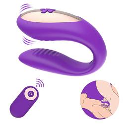 Couples Vibrator with Dual Motors 10 Powerful Vibration Modes for G Spot Clitoral Stimulation, PALOQUETH Wireless Personal Vibrator Clitoris Massager Sex Toy Rechargeable Waterproof