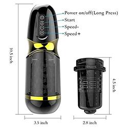 Mens 100% Waterproof Realistic Silicone Automatic 10 Model 3 Speed Suction Cup Toy Self-Timer Hands-Free Toys