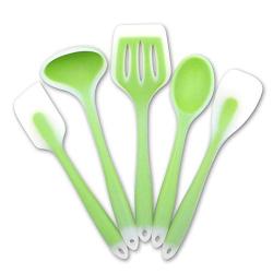 SKYyao Kitchen utensil set Scoop Kit Kitchenware Silicone Five PCs set home kitchen non-stick spatula nylon