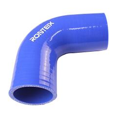 Ronteix Universal 4-Ply High Performance ID 2-1/2 Inch 90 Degree Elbow Coupler Silicone Hose (2.5(63MM), BLUE)
