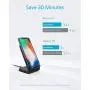 Anker PowerWave Fast Wireless Charger Stand, Qi-Certified(No AC Adapter) (Renewed)