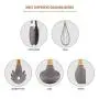 Pawaca Kitchen Utensils Set with Holder 9 Piece Silicone Bamboo Handle Kitchenware Nonstick Utensil Set Cooking Tool