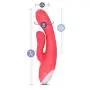 Hop - Trix - 7 Vibrating Functions Strong Rumbly Platinum Silicone Vibrator - Powerful G Spot and Clitoral Stimulator - Waterproof - Sex Toy of Women - Sex Toy for Couples (Cerise)