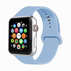 IYOU Sport Band Compatible with Watch Band 38MM 42MM 40MM 44MM, Soft Silicone Replacement Sport Strap Compatible with 2019 Watch Series 5 2018 Watch Series 4/3/2/1