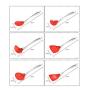Silicone Kitchenware Set Of 6 Stainless Steel Handle Cooking Spoon Shovel Kitchen Set Silicone Spatula