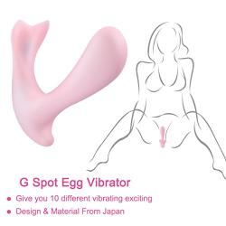 G Spot Mermaid Vibrator, Electric Handheld Sex Toy for Female Adult with Bluetooth Remote Control by Phone, Food Grade Silicone with IP66 Waterproof [Pink]