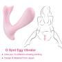 G Spot Mermaid Vibrator, Electric Handheld Sex Toy for Female Adult with Bluetooth Remote Control by Phone, Food Grade Silicone with IP66 Waterproof [Pink]