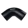 Ronteix Universal 4-Ply High Performance ID 3 Inch 90 Degree Elbow Coupler Silicone Hose (3(76MM), BLACK)