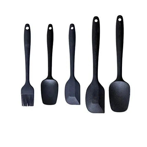 Silicone Kitchenware Set Of 5 Non-stick Silicone Kitchenware Set Baking Cooking Shovel Spoon Kitchen Utensils