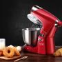 BINZHI Eggbeater Electric Chef Machine Dough Mixer Home Automatic Kneading Machine Flour Mixer Dough Mixer Commercial Multifunction - Red Kitchen gadget