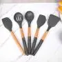 Silicone Kitchenware Kitchen Spatula Colander Spoon Butter Scraper High Temperature Resistance Cooking Tool Kitchenware 2019 Colander