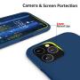 SURPHY Silicone Case Compatible with iPhone 11 Pro Case 5.8 inch, Liquid Silicone Full Body Thickening Design Phone Case (with Microfiber Lining) for iPhone 11 Pro 5.8 2019, Blue Horizon