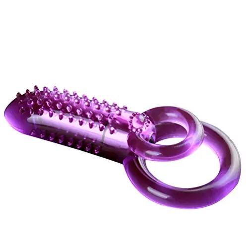 Silicone Cockring Vibrator Clit Stimulator Pleasure Enhancing Sex Toy Vibrating Cock Ring Penis Ring Male Sex Toys