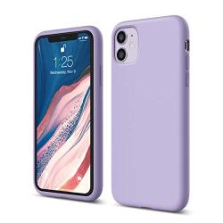 elago iPhone 11 Silicone Case |Lavender| - Premium Liquid Silicone, Raised Lip (Screen & Camera Protection), 3 Layer Structure, Full Body Protection, Flexible Bottom