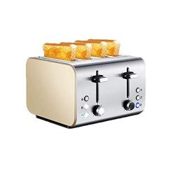 QIN.J.FANG-Kitchen 4 -Slice Toaster, 7-speed professional temperature control,Extra Wide Slots and Slide Out Crumb Tray,220V