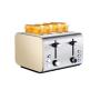 QIN.J.FANG-Kitchen 4 -Slice Toaster, 7-speed professional temperature control,Extra Wide Slots and Slide Out Crumb Tray,220V