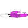 oneisall Silicone 6-speed Orgasm Rotating Vibration Masturbation Toys Dildo Massager for Female, purple