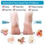 Heel Support for Plantar Fasciitis, Sumiwish 6 PCS Thick Heel Sleeves, Silicone Heel Protector Pads, Heel Cushion for Bone Spur and Heel Spur Pain Relief, Cracked Heels