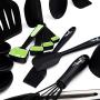 The Handi Cook Professional 11-Piece Kitchen Utensil Set - Premium Nonstick Cooking Utensils with Collapsible Measuring Cups and Folding Spoons - Durable Kitchenware Tools and Supplies