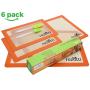 Rozotti Silicone Baking Mat Bundle (6-Piece Set) 2 Half Sheets Silicone Baking Mat and 2 Quarter Sheets Silicone Baking Mat, Silicone Baking Brush, Silicone Baking Spatula | Non-Stick, Heat-Resistant