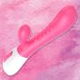 O-GAME Waterproof Rabbit G-S Vibrantor C-t Rechargable Stimulation Silicone Toy with 10 Vibraration Modes Quiet Dual Motor for Women Couples