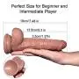 WaWei-Toys Realistic Silicone 7.5 Inch Dual Density Ultimate with Strong Base Lifelike Massager with Huge Massager and Powerful Suction Cup