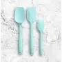 Silicone Spatula Set - Heat Resistant 650?F - Seamless and BPA Free - By Zoppi Kitchenware (BLUE)