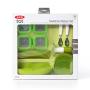 OXO Tot Mealtime Starter Value Set with Roll-up Bib, Feeding Spoons, Food Masher and Four 4oz Baby Blocks Freezer Storage Containers