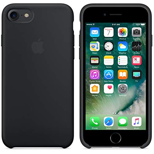 BigMike Compatible for iPhone 7 Case, iPhone 8 Case, Soft Liquid Silicone Shock-Absorption Case with Soft Microfiber Cloth Lining Cushion for iPhone 7/8-4.7inch (Black)
