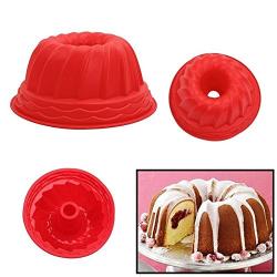 BigFamily 5pcs Practical Silicone Cake Pastry Bread Mold Bakeware Kitchenware Pan Ring Shaped Tray Mould