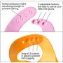 YMCF Waterproof Silicone Baby Bib Light Weight Comfortable Easy Wipe Clean with Crumb Catcher for Infant and Toddler