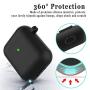 2019 OULUOQI for Airpods Case, 360°Protective Shockproof Airpods Silicone Case Cover Compatible with Apple Airpods 2 &1 (Front LED Visible)
