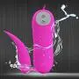 Qhufnng Silicone Mini Toy for Women, Battery, 12 Speeds, Waterproof Preferable Gift for Lover Remote Vibrantor Toy, Pink