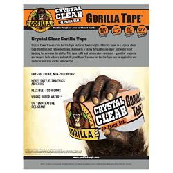 Gorilla 6060002 Crystal Clear Tape 18YD, 1-Pack