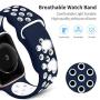 Bravely klimbing Compatible with Apple Watch Band 44mm 42mm 40mm 38mm, Soft Silicone iWatch Bands Replacement Sport Bands for iWatch Series 5 4 3 2 1 for Men and Women S/M M/L