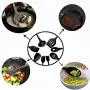 Silicone Kitchenware Kitchen Silicone Kitchenware Food Grade 8 Piece Nonstick Cookware Shovel Kit for cooking, baking and mixing, black