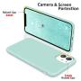 SURPHY Silicone Case Compatible with iPhone 11 Case 6.1 inch, Liquid Silicone Full Body Thickening Design Phone Case (with Microfiber Lining) for iPhone 11 6.1 2019, Mint Green