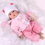 CHAREX Realistic Reborn Baby Doll Girls, Handmade Lifelike Silicone Weighted Dolls, 22 Inch Reallife Newborn Baby Dolls with Bear, Gifts/Toys for Kids Age 3+, EN71 and ASTM F96