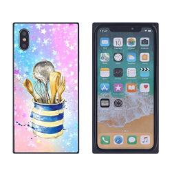 iPhone Xs Max Case, Kitchenware Shock-Absorption TPU Rubber Bumper iPhone Xs Max Case, Ultra Thin Slim Protective Cover for iPhone Xs Max-Black