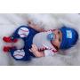 iCradle Real Life 22inch 55cm Reborn Baby Doll Soft Silicone Baby Boy Doll Toy for Ages 3+