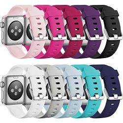 Haveda Sport Bands Compatible for Apple 4 Watch 40mm 44mm Series 4 Series 5, iWatch Bands 38mm 42mm Womens, Waterproof Wrist Band for iWatch, Apple Watch Series 3, Series 2/1 Man Small Large