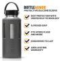 BottleArmor Protective Silicone Sleeve Cover Case Skin for Hydro Flask Water Bottles (Multiple Sizes & Colors)