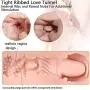 Pocket Pussy Male Masturbators Sex Toys 3D Realistic Mouth and Vagina Masturbator Oral Sex Male Masturbation Cup, Silicone Virgin Anus Love Doll for Couples Men Masturbation
