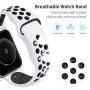 Bravely klimbing Compatible with Apple Watch Band 44mm 42mm 40mm 38mm, Soft Silicone iWatch Bands Replacement Sport Bands for iWatch Series 5 4 3 2 1 for Men and Women S/M M/L