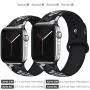 EXCHAR Compatible with Apple Watch Band 40mm 38mm 44mm 42mm Fadeless Pattern Printed Floral Bands Silicone Replacement Band for iWatch Series 5 Series 4/3/2/1 for Women Men