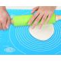 POKALI Extra Large Silicone Heat Resistant Nonskid Table Mat, Kitchen Food Grade Non-Stick Silicone Pastry,Mat Pizza Mat, Placement Mat, Dab Mat, Silicone Baking Mat (23.215.5, Bule/Green)-2pack