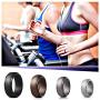 Cabepow Silicone Wedding Ring for Men, 4 Packs & Singles Silicone Rubber Wedding Bands - Step Edge Sleek Design - Metallic, Black and Camo Colors-Size 9 10 11 12 13